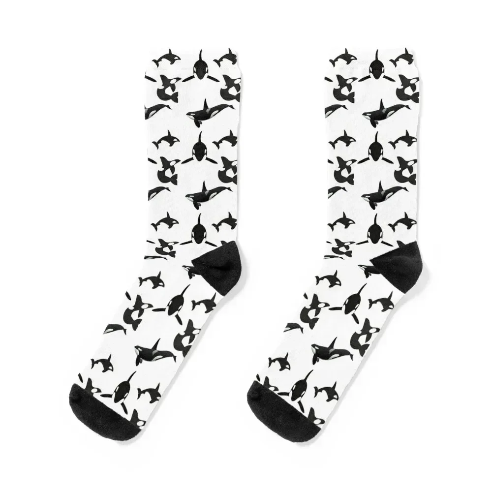 

Orca Socks bright garter Stockings man funny gift man Socks Female Men's