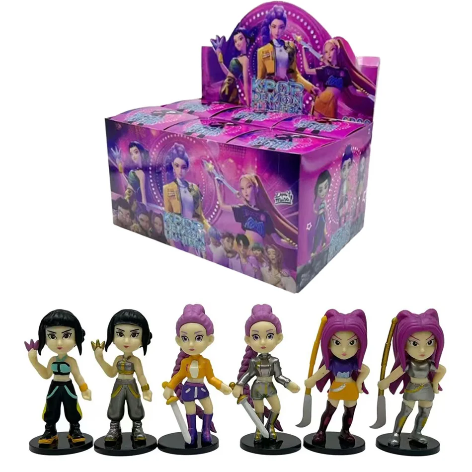 Muñeco cazador de demonios KPop de 9,5 cm, juguete de vinilo, personaje Rumi Mira Zoi, máscara de vinilo, caja ciega, regalos de cumpleaños, juguetes ornamentales