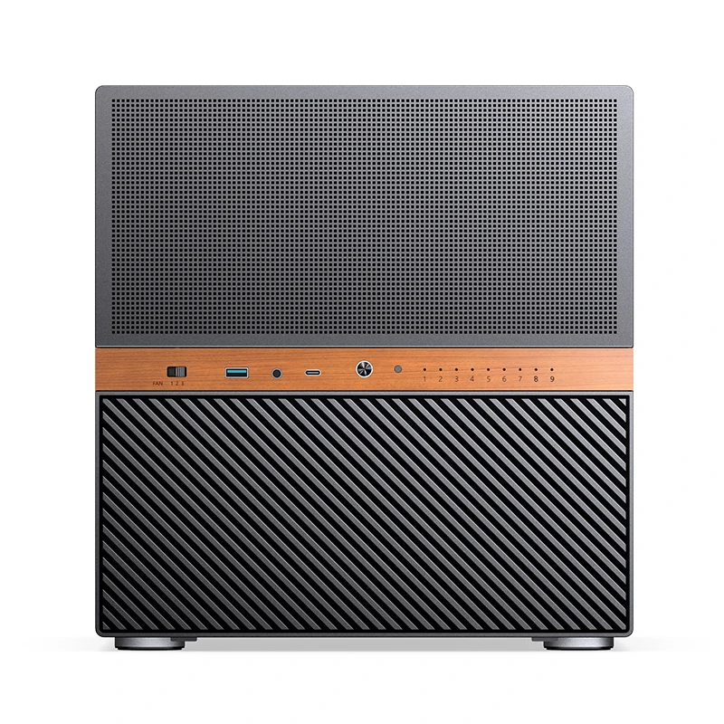 Jonsbo N6 NAS Computer Case MATX ITX Desktop Chassis 9 Hard Disk Slots With 120mm Dual Fans Support 240 Water-cooled