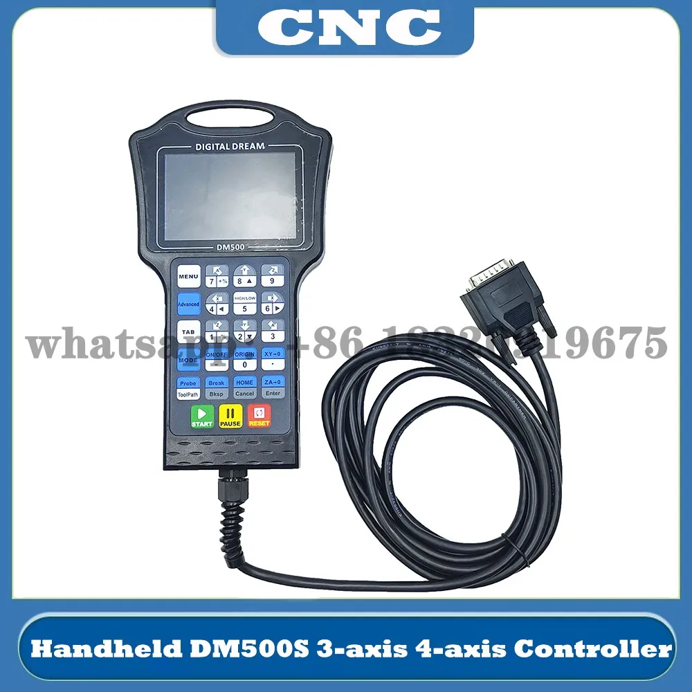 Handheld DM500 3-axis 4-axis engraving machine controller CNC motion control system 500MHz 1G memory G code instead of mach3