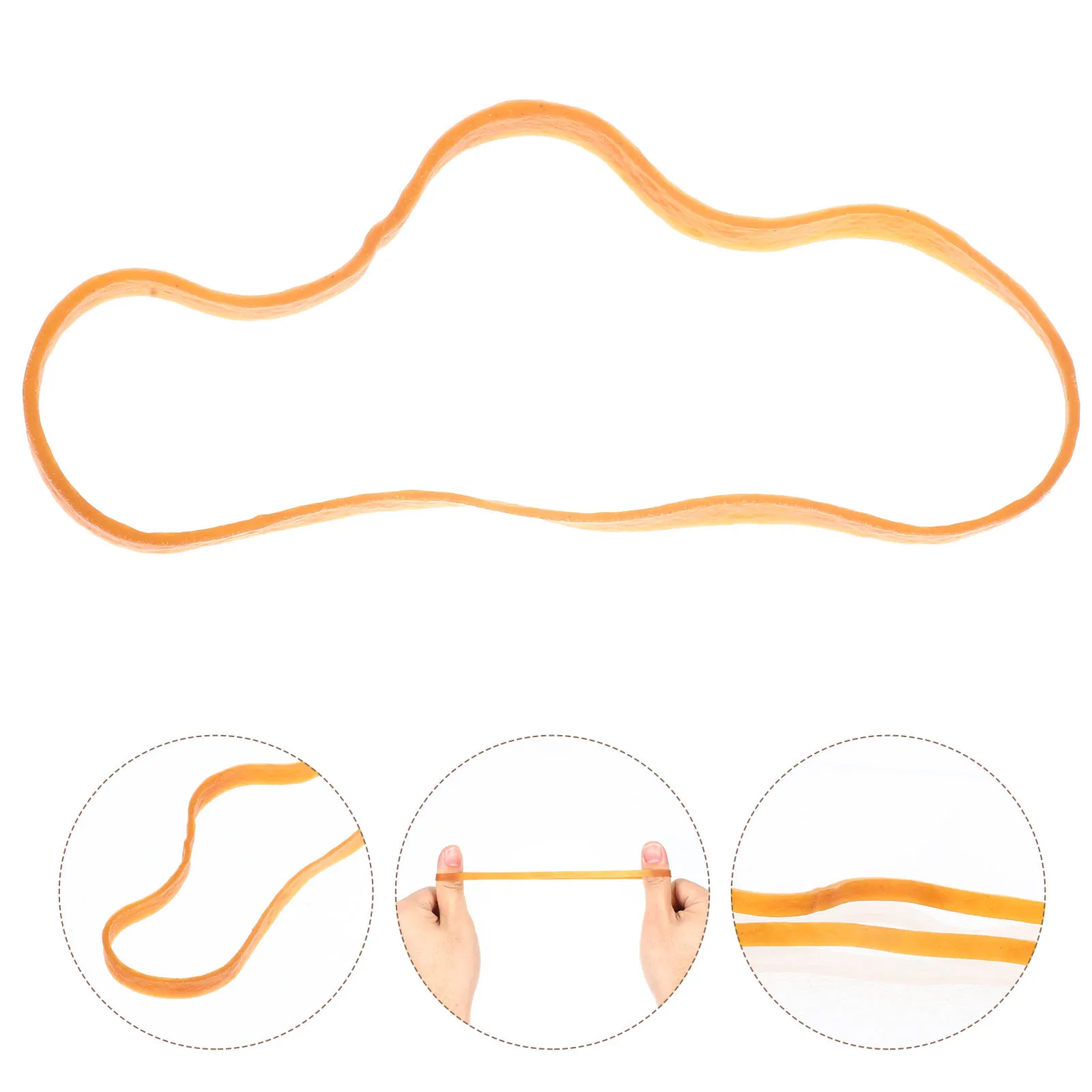 

1 Set Of Large Rubber Bands Heavy Duty Thick Elastic For Office Trash Can Folder Sealing Fixing Wide Multi-Function Household