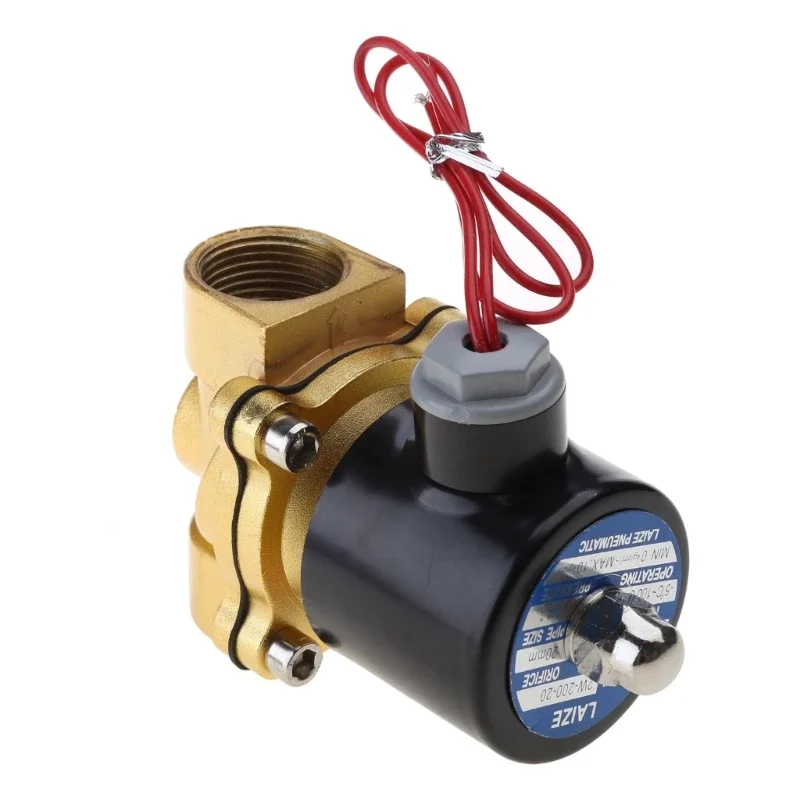 

3/4" 220V Electric Solenoid for Pneumatic 2 Ports Water Oil Gas Gas 2W-200-