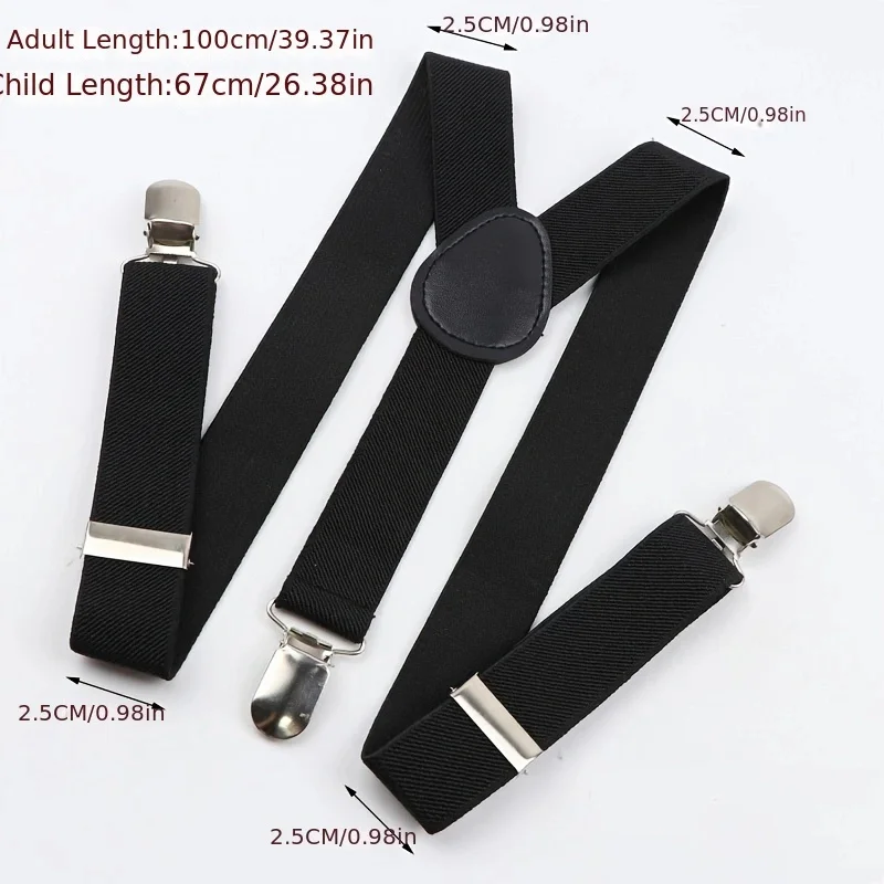 3 Clips Men's Suspenders Men Braces Supports Tirantes for Women Elastic Adjustable Pants Straps Clothing