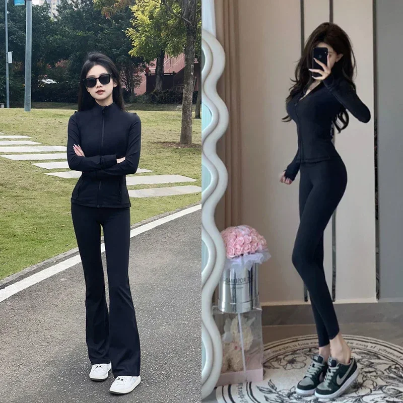 

Women's UV-protective Running Top, Fitness Outfit Set, Yoga Jacket