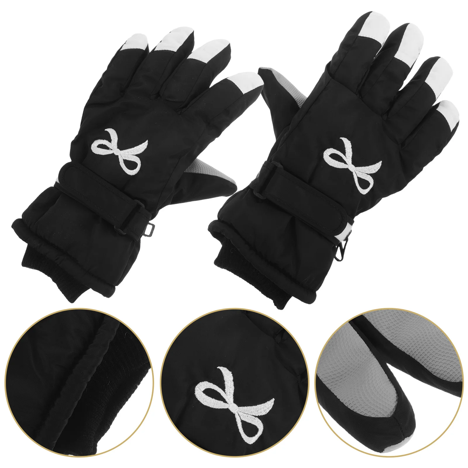 

1Pair Winter Gloves Men Women Windproof Waterproof Thermal Ski Snowboard Gloves Anti Slip Cold Weather Outdoor