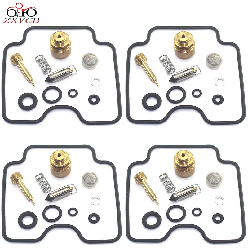 4set for FZS1000 FAZER FZ-1 2001-2005 FZS 1000 FZ1 Motorcycle carburetor repair kit floating needle seat parts