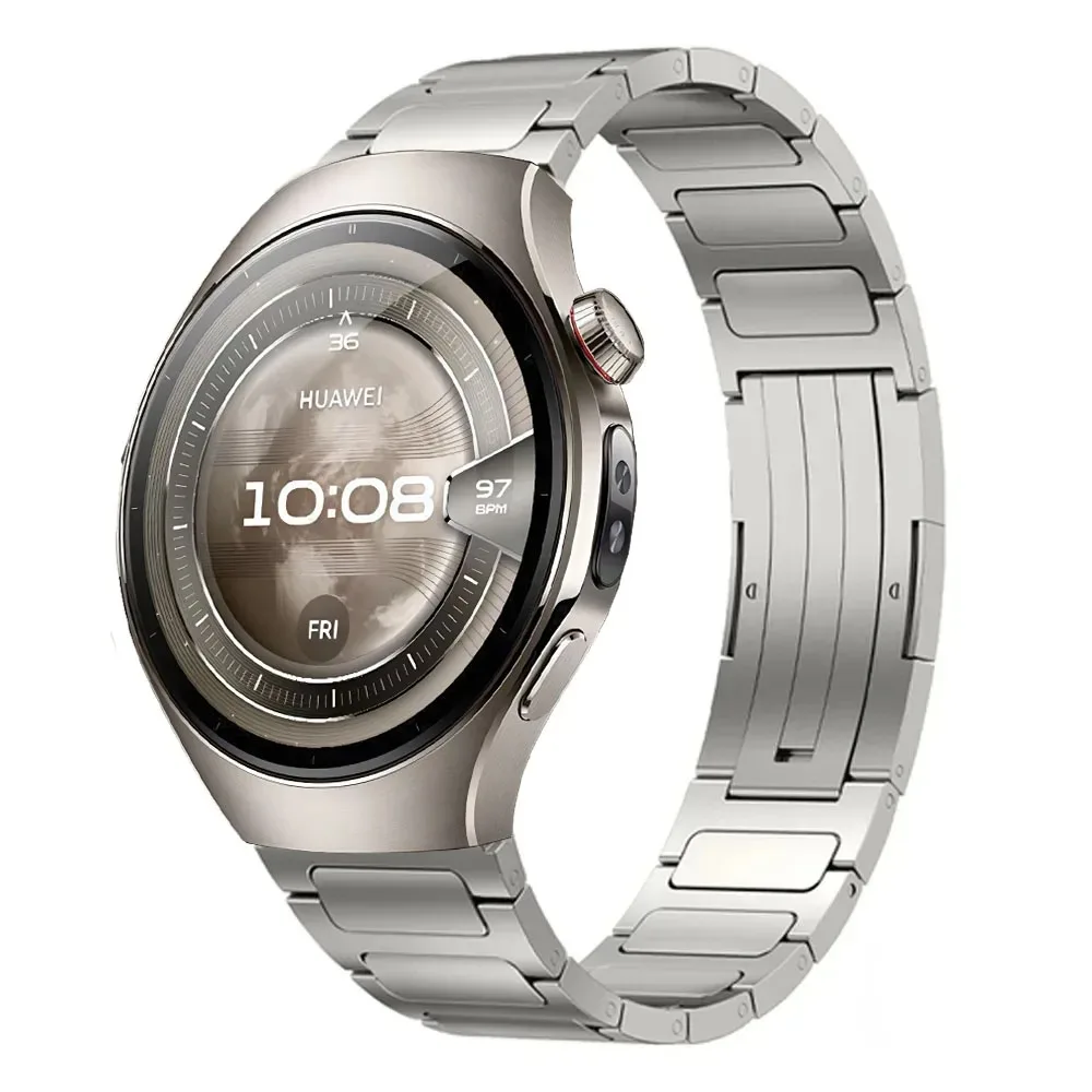 22mm Metal Strap for Huawei Watch 5 4/GT5 4 3 2 Pro Titanium Alloy Comfortable Band for Garmin Forerunner 970 965 Amazfit GTR 4
