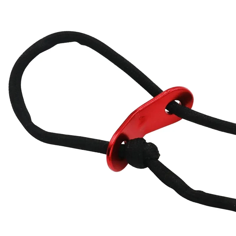 Hebilla de cuerda de viento de doble ojo, accesorio de aleación de aluminio para tiendas de campaña, ajuste antideslizante, paraguas, 20 unidades