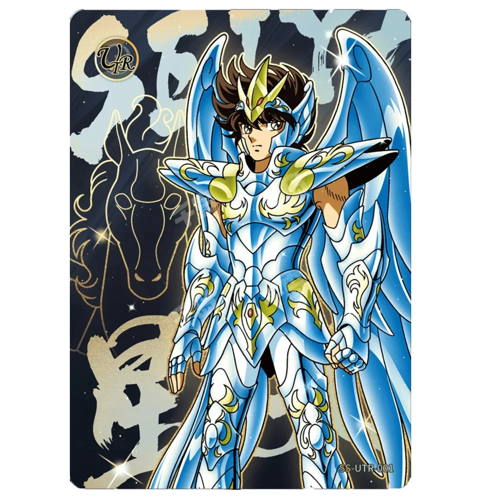 Carte à collectionner Anime Saint Seiya, estampage en feuille de Bergame, Kayou, Utr Shiryu, Hyoga, Dohko, Thanatos, Xing Shi, Shiryu Boy, cadeaux de vacances