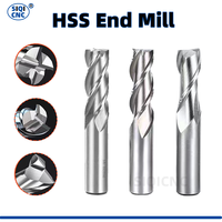 LIYU End Mills High Precision HSS Metal Cutter Co8 Cobalt D1-32mm 2 3 4 Flutes Teeth Aluminum Milling Tool Key Seater Router Bit