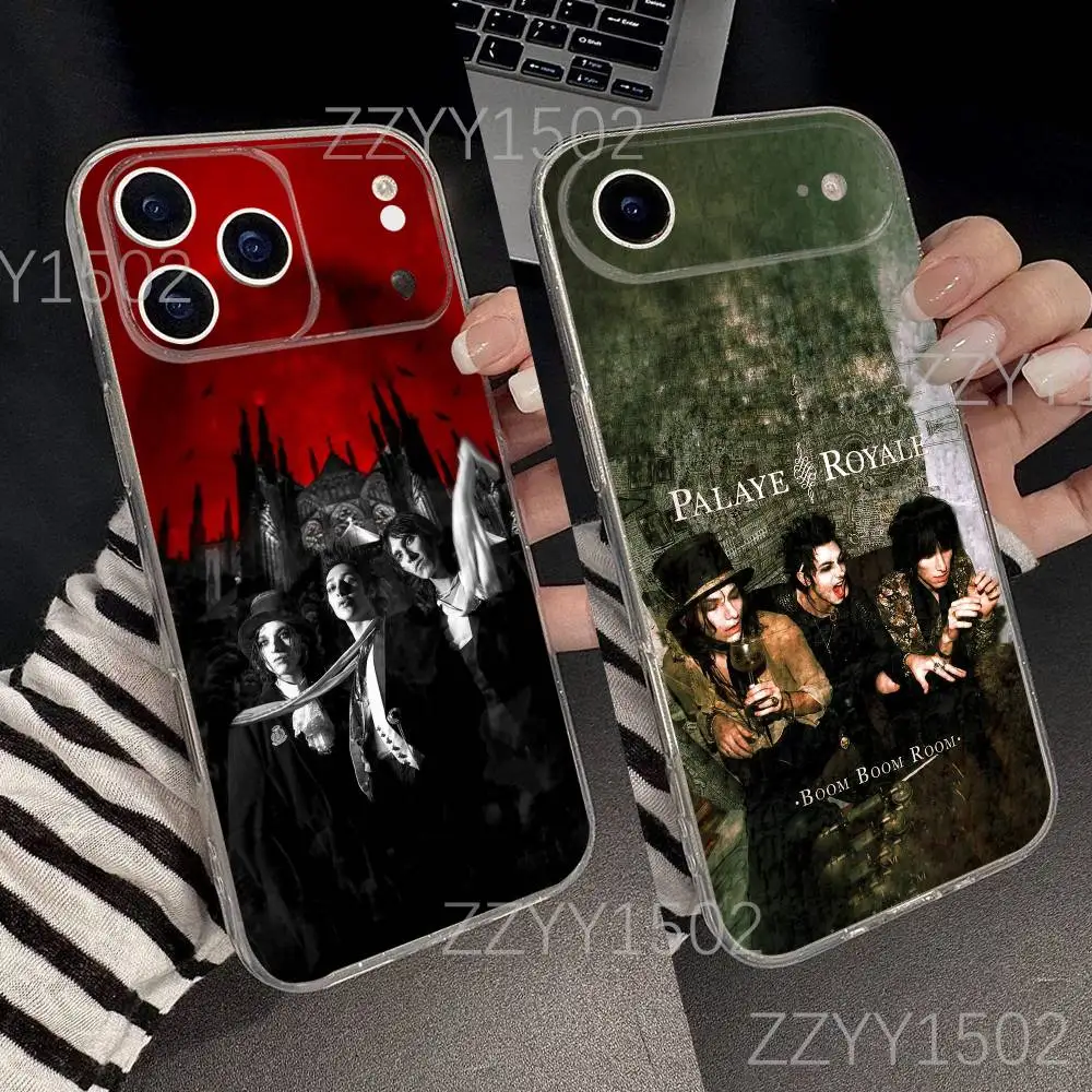 

Music P-Palaye Royale Phone Case For iPhone 17,16,15,14,13,12,11 Pro,Max,Plus,X,XS,XR,SE4,E Mini Transparent Soft