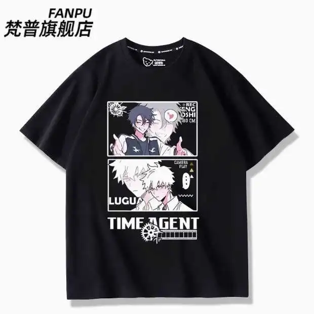 أنيمي K انقر تشنغ شياوشي لو قوانغ تي شيرتات قصيرة الاكمام الصيف تأثيري حلي طالب عادية فضفاض القمم أنيمي