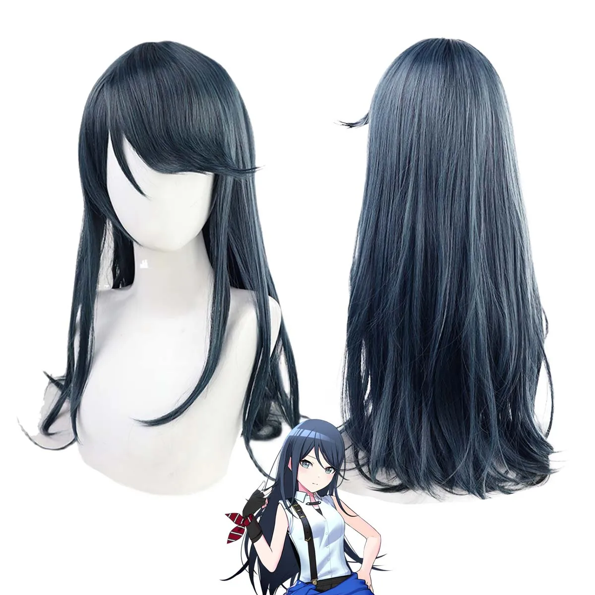 Game Project Sekai Colorful Stage! Feat Cosplay Hoshino Ichika Long Synthetic Hair Wig