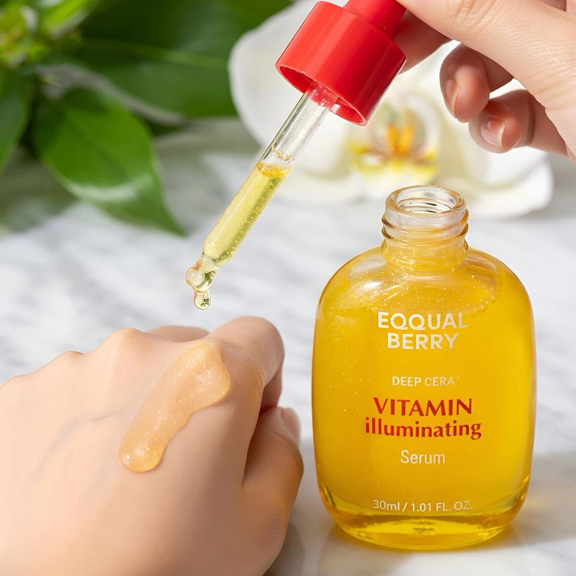 EQQUALBERRY BAKUCHIOL Plumping Serum 5000 PPM Retinol NAD Alternative Vitamin C Serum Whitening Smoothing Facial Skin Care view 6