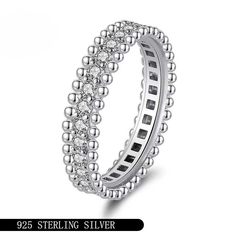 

Кольцо из стерлингового серебра 925 пробы D цвета VVS1 с полным муассанитом для пар свиданий, кольцо для приема, обручальное кольцо с бриллиантом для женщин, высокое качество