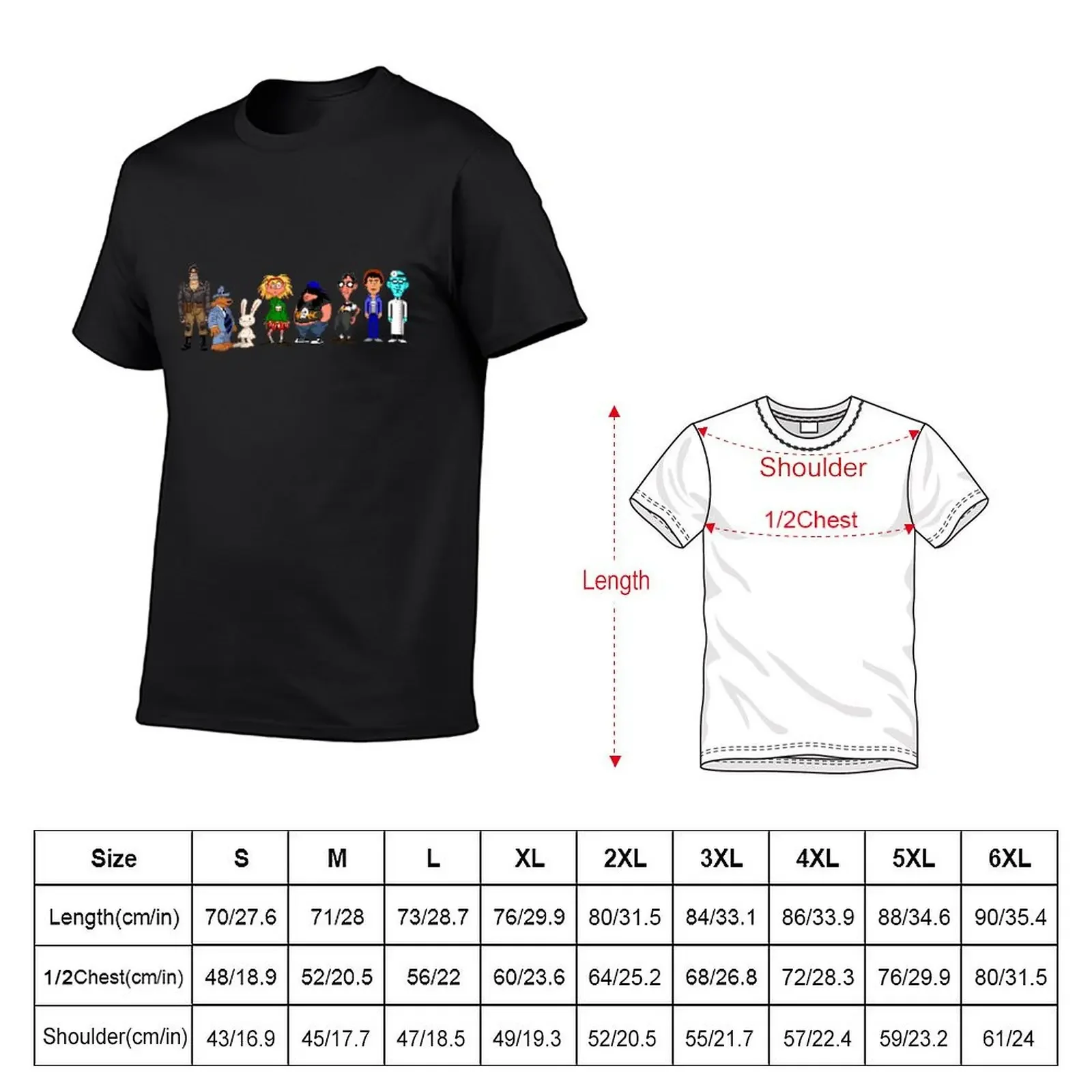 Day of tentacle - pixel art T-Shirt plus size clothes oversized t shirt anime heavyweights oversized t shirts for men