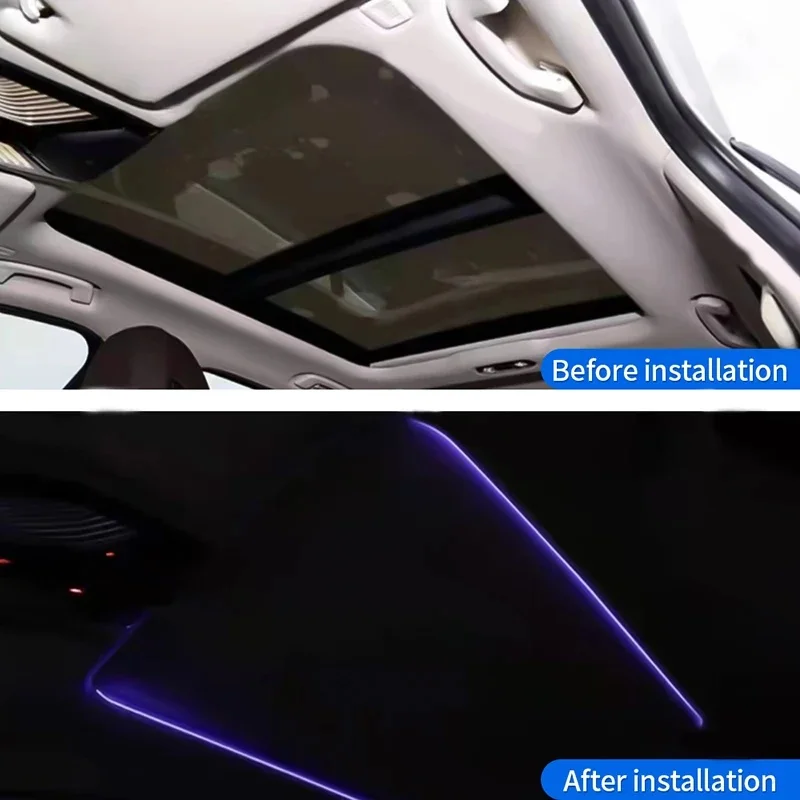 LED Sunroof Light For BMW 3/4/5 Series G20 G30 G01 G05 X3X4X5X6X7 IX3 GT7Series Car Roof Panoramic Skylight Ambient Lights Refit