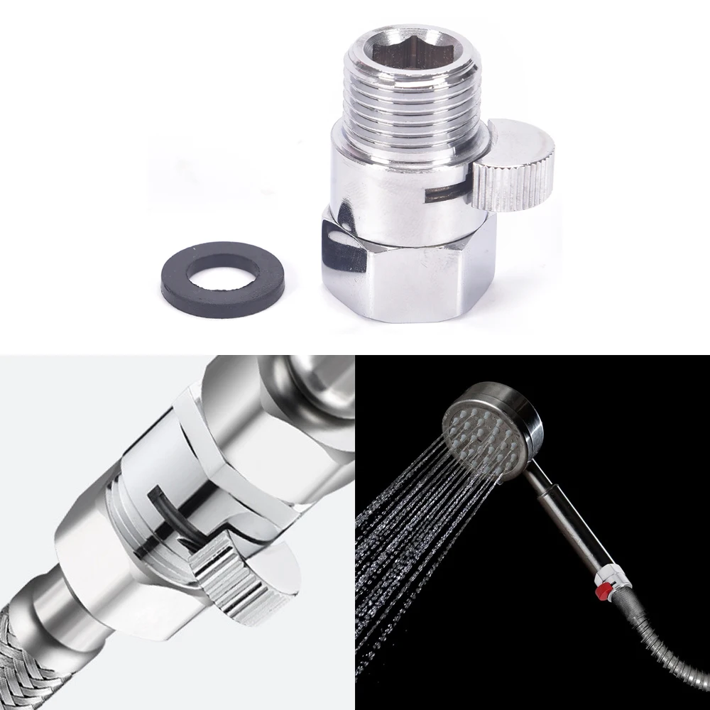 

1PC Strong Sealing Water Flow Quick Control Brass Leakproof Shut-OFF Valve Diverter Valve for Spray Gun Faucet Accessories