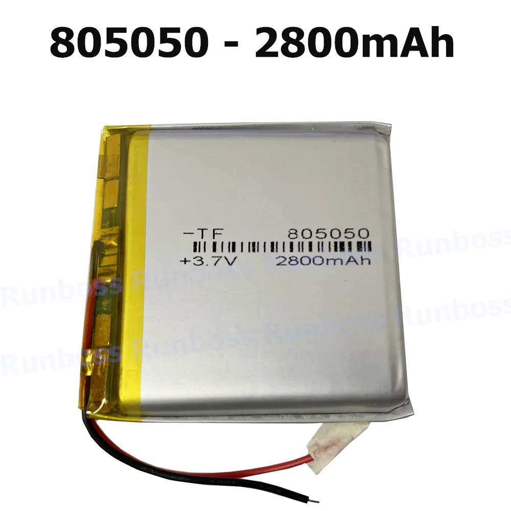 1-10pcs 825252 785251 805050 2800mAh Lithium Polymer Li-Po Rechargeable Battery For Mp3 MP4 MP5 GPS Pad Pocket Tablet PC E-books