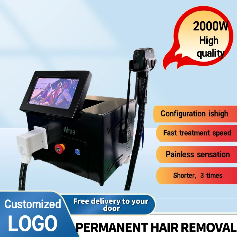 

Profession 808nm Diode Laser 2000w Hair Removal Machine Epilator New In Equipment Three Wavelengths Ice Platinum 2023 Device