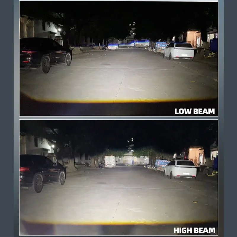 

3-дюймовые би-светодиодные лазерные линзы 12 В 70 Вт 6000 К дальний луч автомобильные мотоциклетные фары комплект модернизации