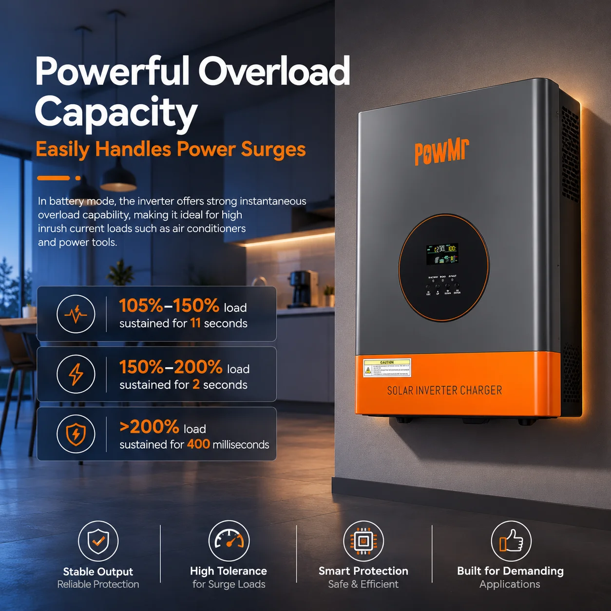 PowMr 10KW Low Frequency Split - Split Phase Inverter 10Kw 110V 220V ulasan dan harga
