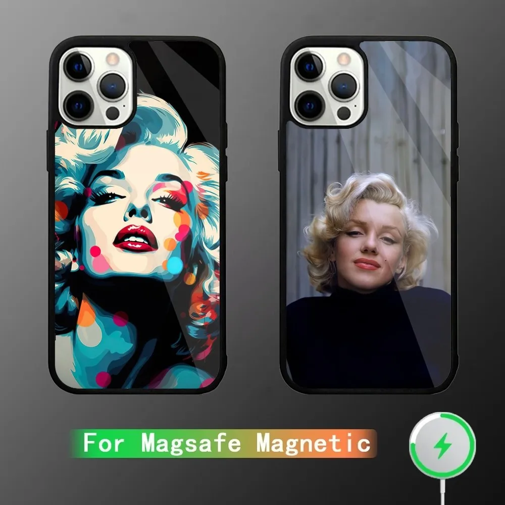 

Sexy Marilyn Monroe Phone Case For iPhone 16,15,14,13,12,11,Plus,Pro,Max Mini Magsafe Magnetic Wireless Charging