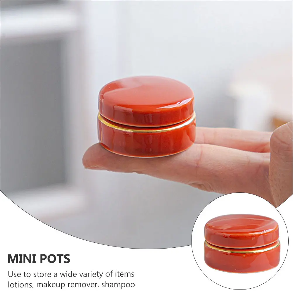 

Набор из 3 мини-керамических емкостей: многоразовые герметичные флаконы-диспенсеры для косметики, лосьонов, шампуней, помад и румян для путешествий