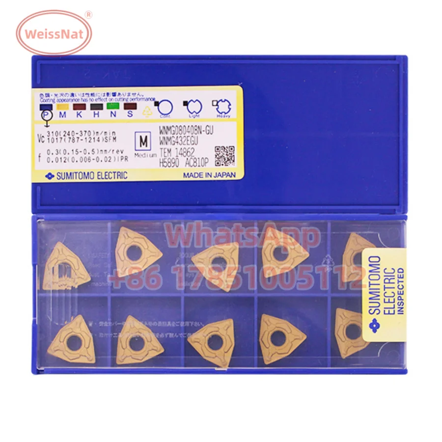 

WNMG080404N WNMG080408N WNMG080412N WNMG080416N AC810P AC820P AC830P AC8025P AC8035P WNMG Carbide Insert