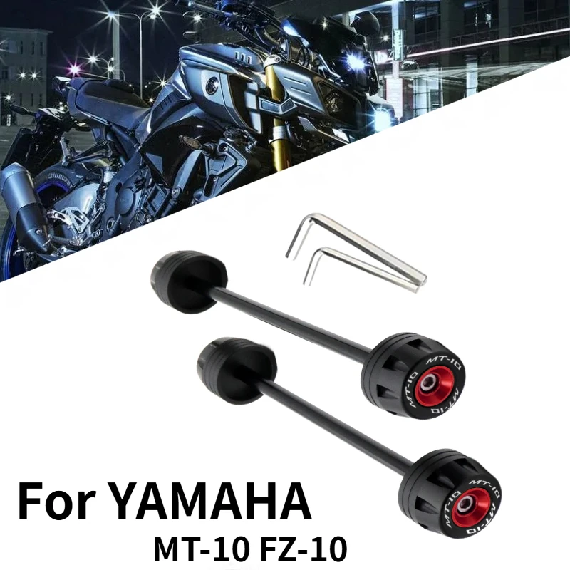 

For YAMAHA MT10 MT-10 2016-2023 Front rear wheel anti drop rubber Rear Front Axle Fork Crash Slider Motorcycle Wheel Protector