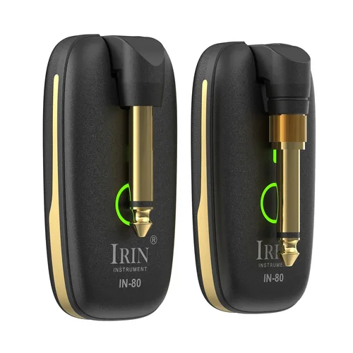 Imagen 1 del producto IRIN IN-80 sistema de guitarra inalámbrico UHF transmisor inalámbrico receptor guitarra eléctrica bajo se puede utilizar continuamente durante 7 horas