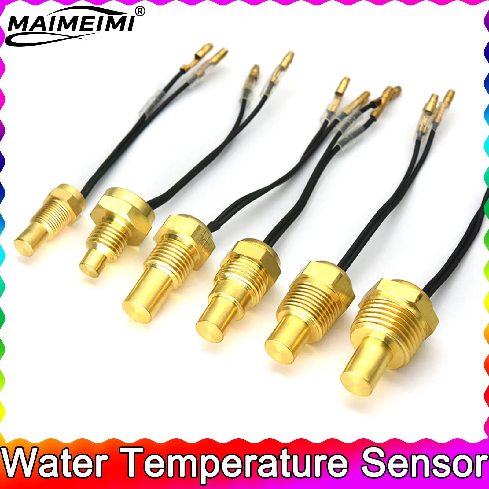 

Water Temperature Sensor 10MM 12MM 14MM 16MM 17MM 18MM 21MM Temp Sensors Thermometer for Water Temperature Meter Gauge