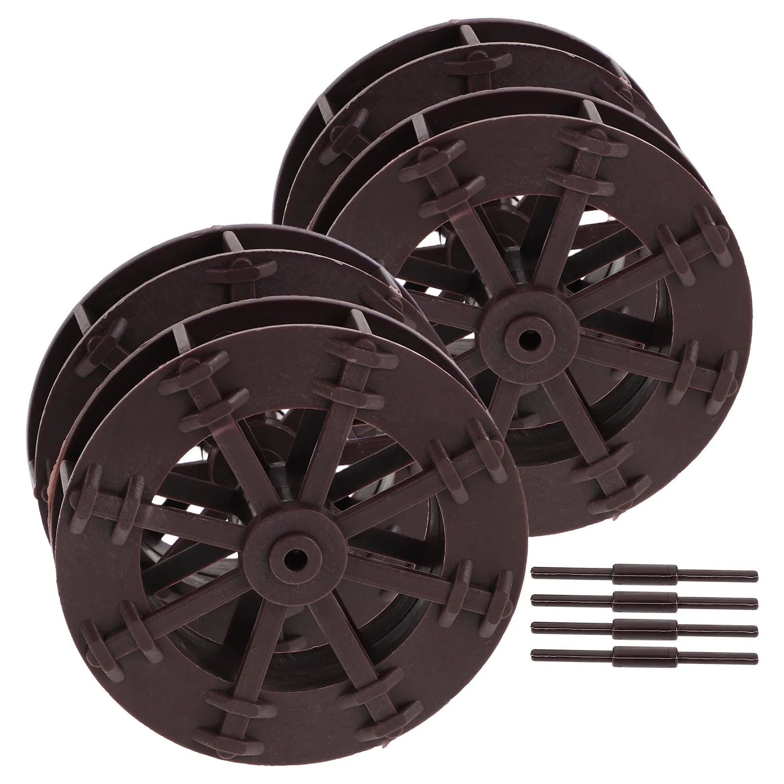 4Pcs Rotating Water Wheel Miniature for Aquarium Garden Desktop Fountain Ornament DIY Science Experiment Montessori Learning