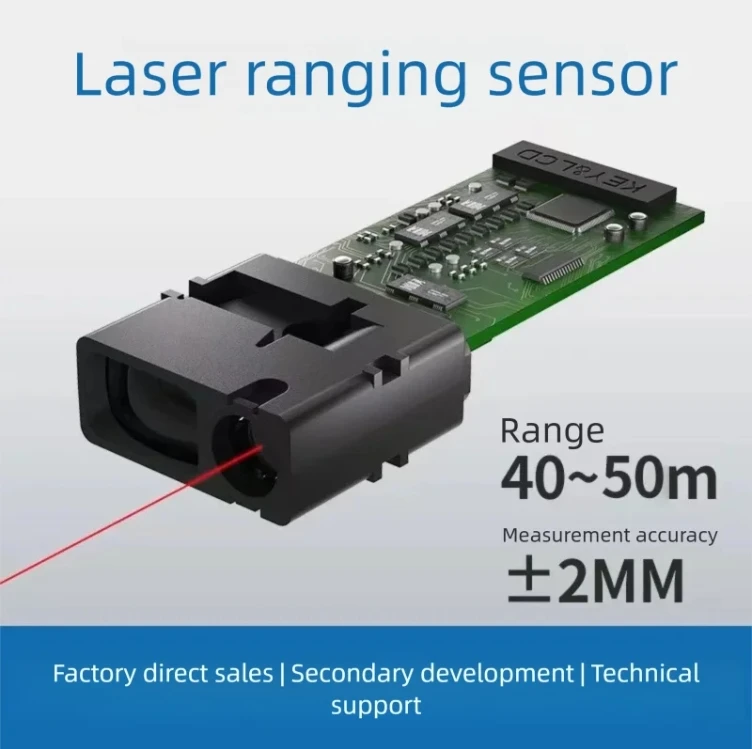 High Precision Laser Ranging Module Infrared Ranging Sensor 5-50m Range Measurement Tool for Distance Measuring
