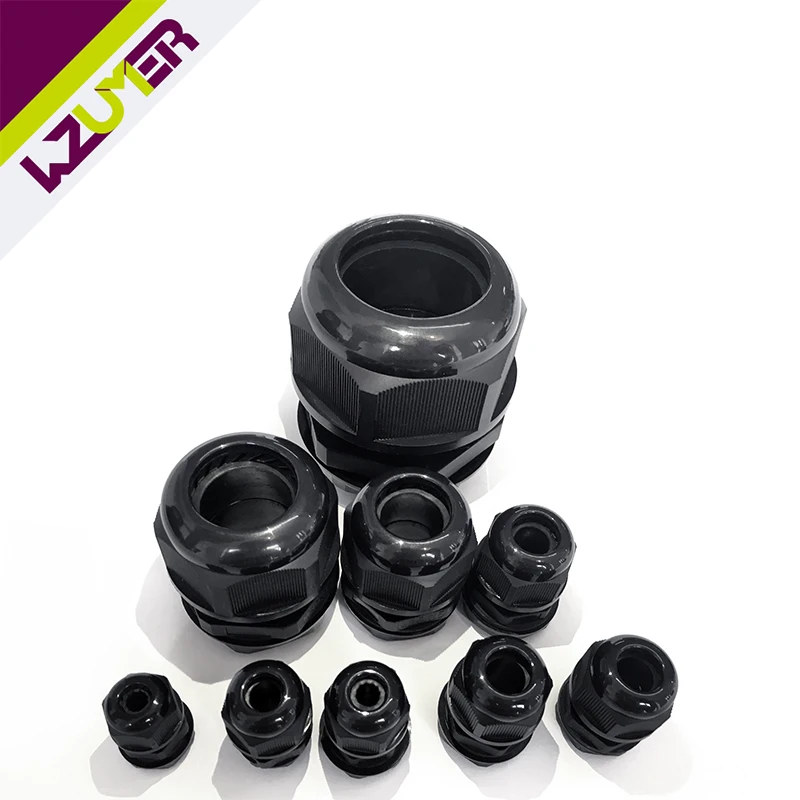 

UL G1/2 Cable Gland Nylon Waterproof Joint IP68 Plastic Black Seal 0.5 Inch Joint G3/8 G1/4 Cable Gland G1 G2 G1-1/4 Joint