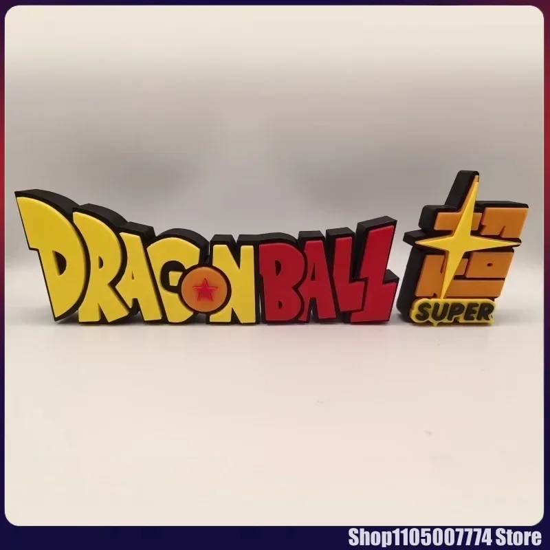 

Hot Sale Dragon Ball Super Logo Standing Sign 3d Printing Handmade Sign Desktop Ornament Collection Model Toys Holiday Gifts