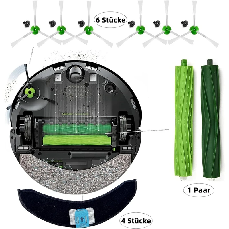 ชุดอุปกรณ์เสริมสําหรับ Irobot Roomba Combo J7 + เครื่องดูดฝุ่น, ชุดอะไหล่ทดแทนสําหรับ Combo J7 Plus เปลี่ยน