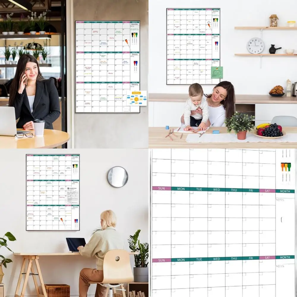 تقويم السبورة البيضاء المغناطيسية لمدة 3 أشهر، 39 × 28 بوصة، مؤطر أسود، مثالي للمنزل والمكتب والمدرسة