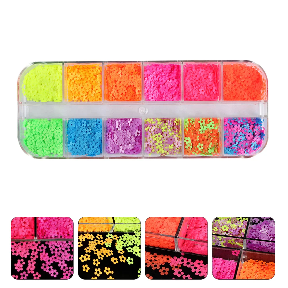 2-dozen steentjes voor nagels bloemornamenten confetti manicure pailletten decor lente pailletten glitter kleurrijk doe-het-zelf