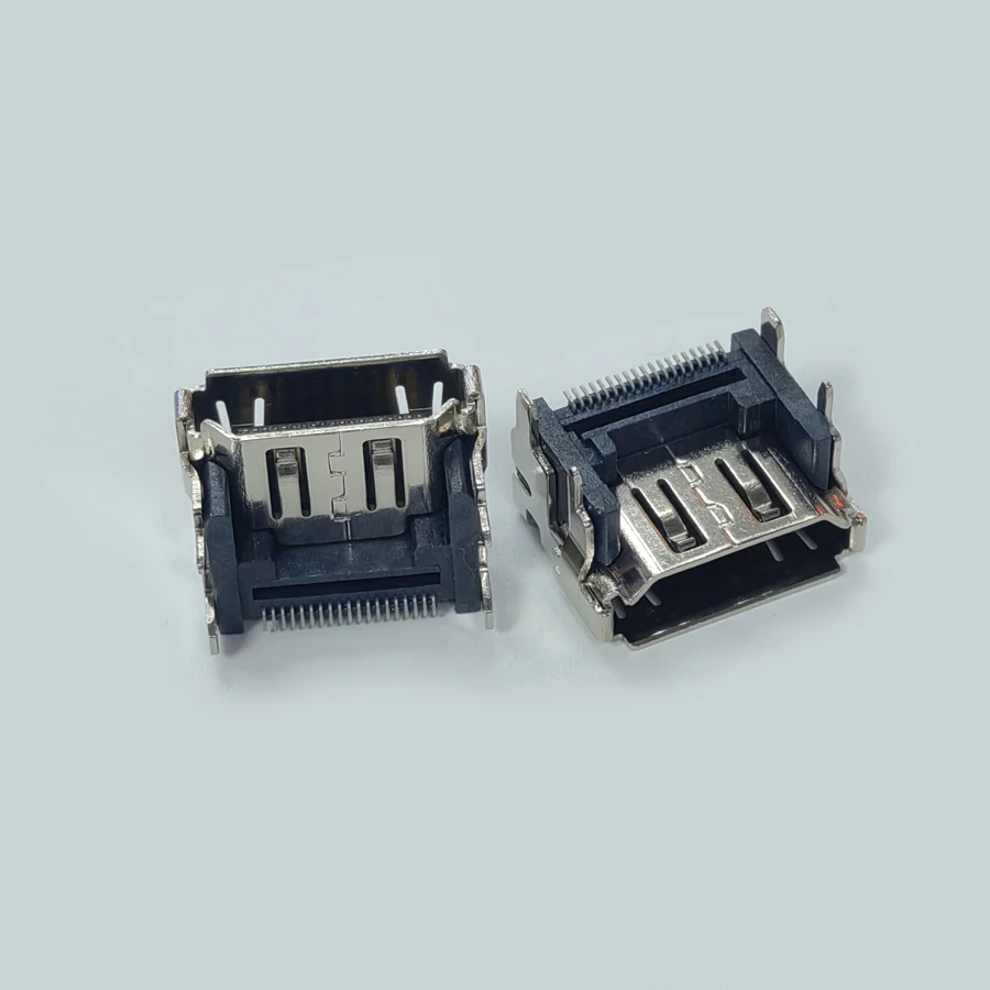 20PCS/Lot SMT 19P HDMI Female Socket/Jack Connector 19PIN Horizontal-Type Four-Feet Insert Board For TV HD-Interface