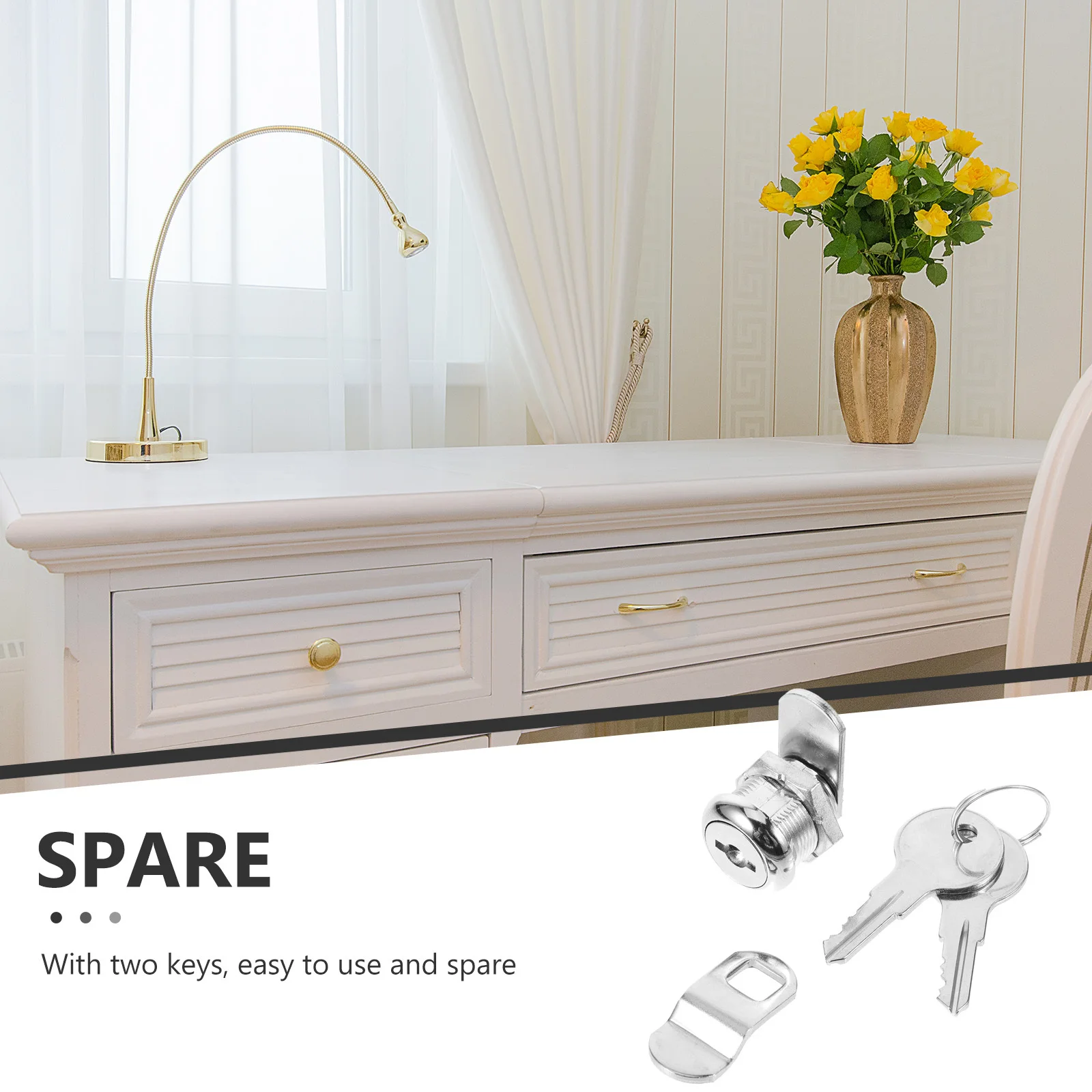 

1 Set 5/8 Inch Mailbox Cylinder Cabinet Door Lock For Drawers Toolboxes File Cabinets Rv Storage Box Locks Desk Lock Drawer