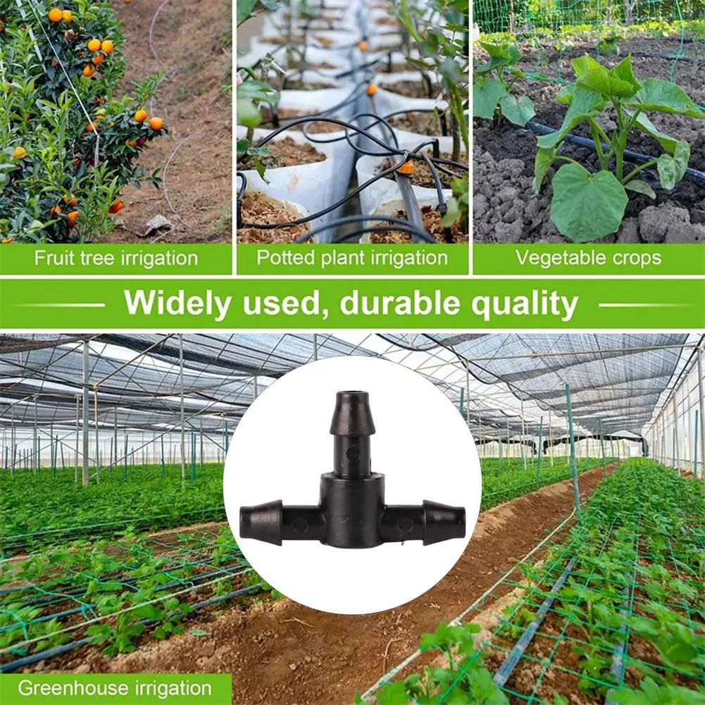 Lawn Watering Accessories Hose Connector for Garden Irrigation 50 Pcs Barbed Hose Connectors Set 1/4 Universal Drip for 4/7