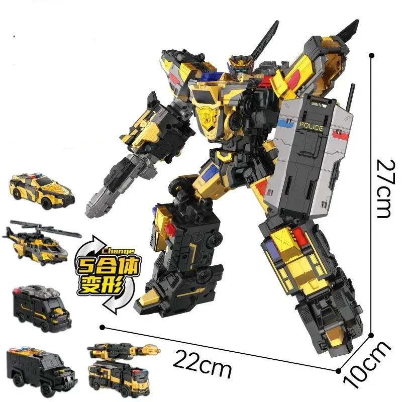 MiniForce スーパー警官ジャスティス タイタン ブラック限定 5 で 1