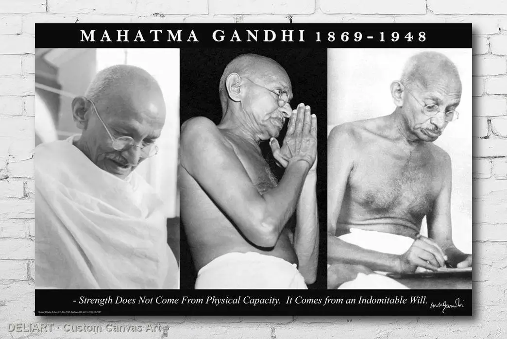

GANDHI - INSPIRATIONAL QUOTE Canvas Poster Custom Size Available Room Decoration Home Decor Wall Art