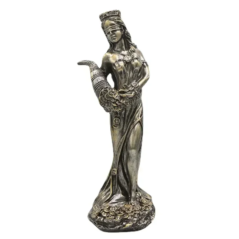 2026Aqumotic Greece Justitia Justice Fair Goddess Retro Craft Home Accessories Decoration European Creative Retro Cafe Sculpture