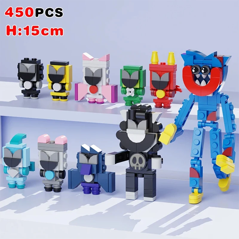 POPPY PLAYTIMES Poppi Smile Critter New Nightmare Critter Construction Building Blocks Horror Game Toy Birthday Christmas Gift