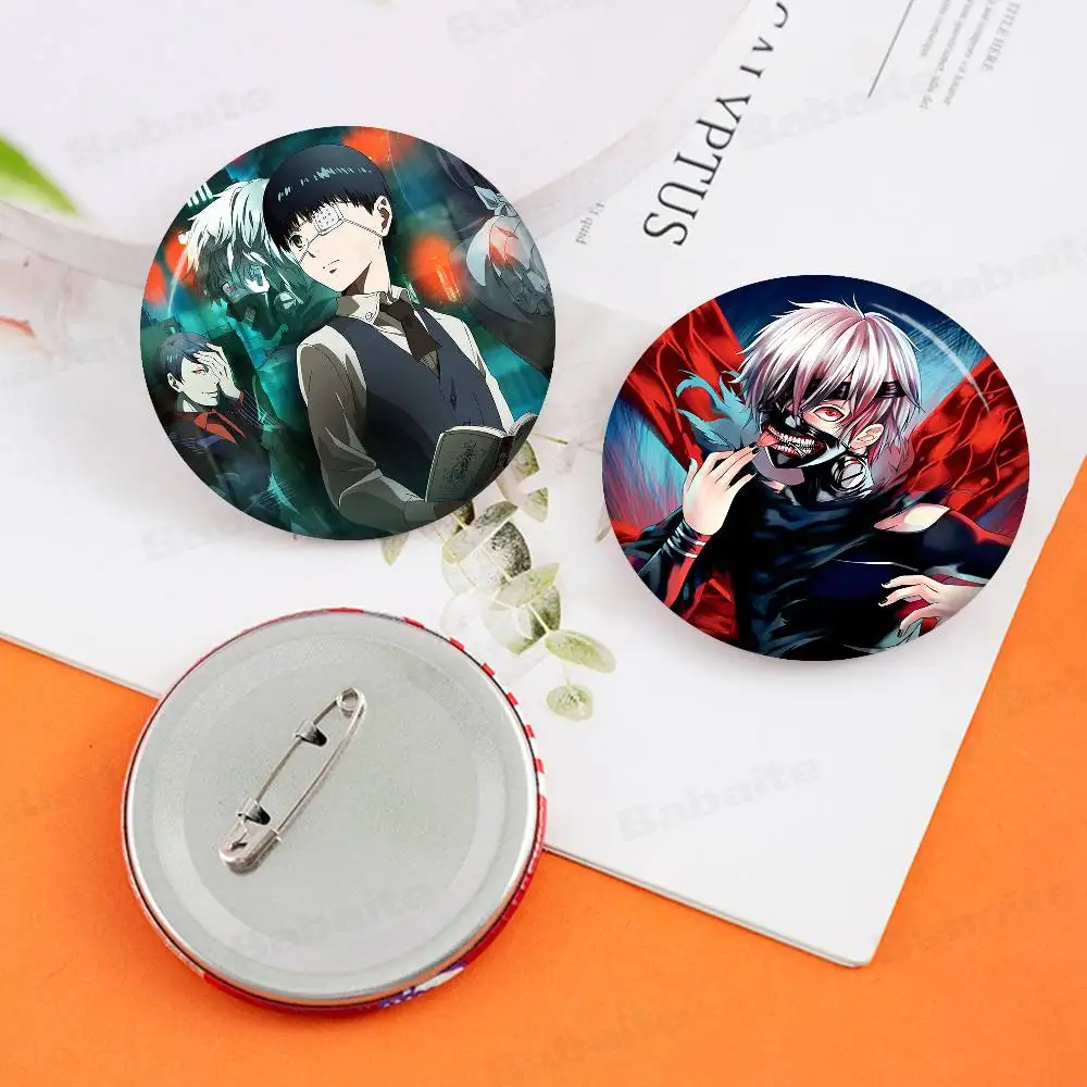 مانغا T-Tokyo الغول 58 مللي متر لطيف أنيمي الشكل أيقونة شارة اليدوية صفيح بروش لحقيبة الظهر الملابس الصدر حلية الهدايا #1