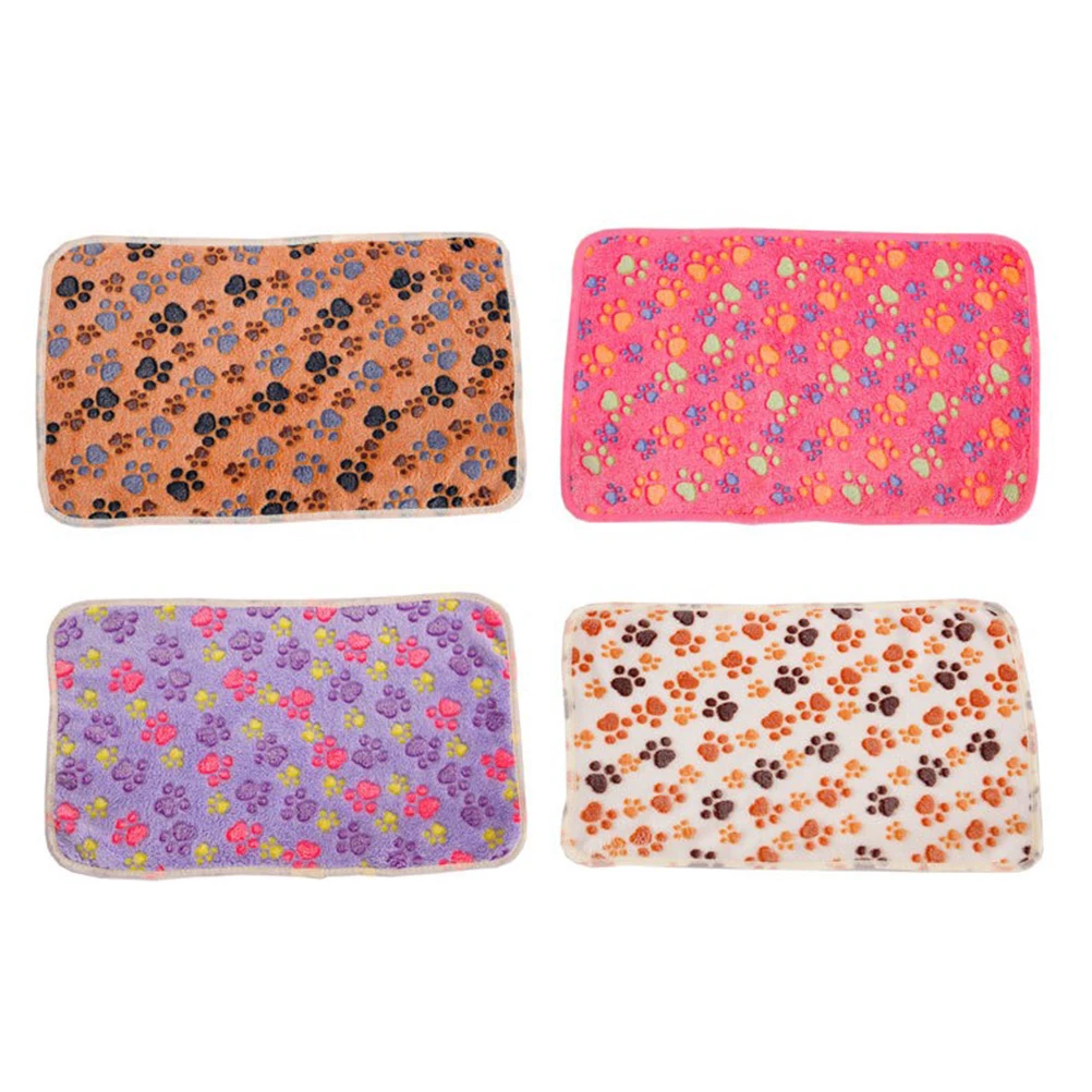 بطانية حيوانات أليفة دافئة للكلاب والقطط الصغيرة جرو هريرة بساط النوم لينة الصوف السرير حصيرة للأريكة الطابق سيارة استخدام الوردي الكلب البطانيات