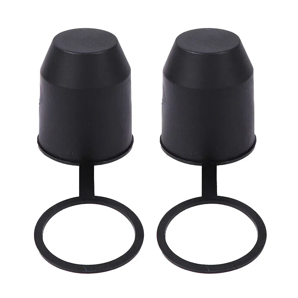 2Pcs Car Trailer Hitch Ball Tow Bar Cover Protection Cap For Caravan Truck Trailer Hitch Ball Cover