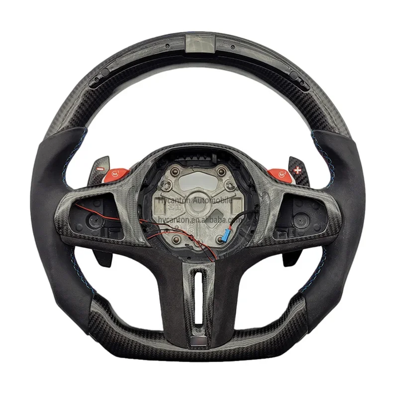 Leather Alcantara Carbon Fibre LED Steering Wheel M Performance For B M W 3 Series Car Steering Wheel